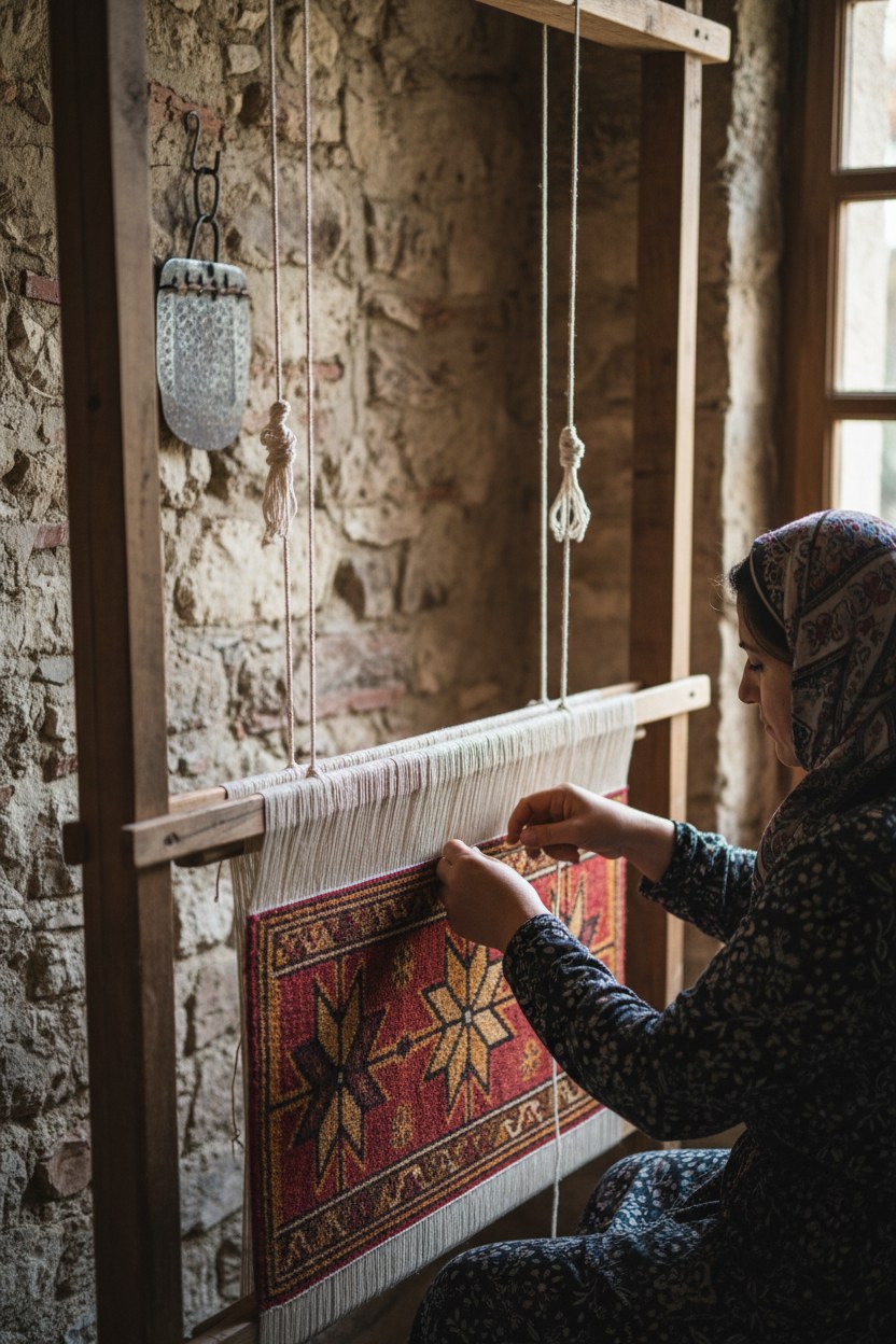 Sultan Karaduman düğüm atarken